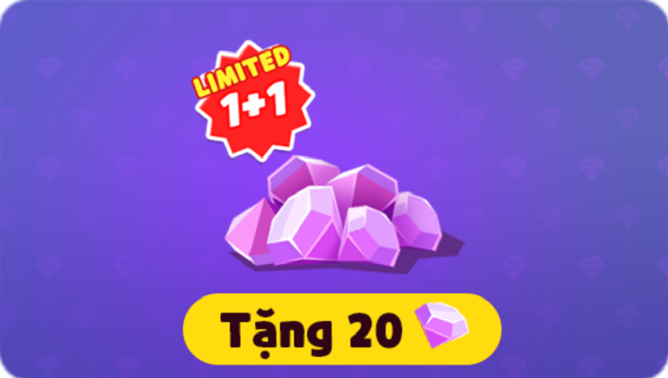 1+1 chồng Đá quý khi mua lần đầu